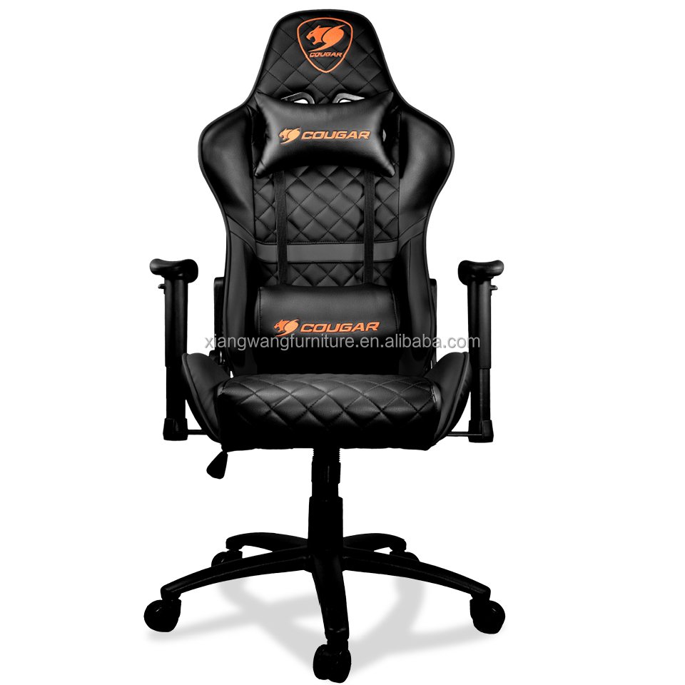 Wholesale cougar custom green ergonomic game chair executive style leather, providing massage function for gamers