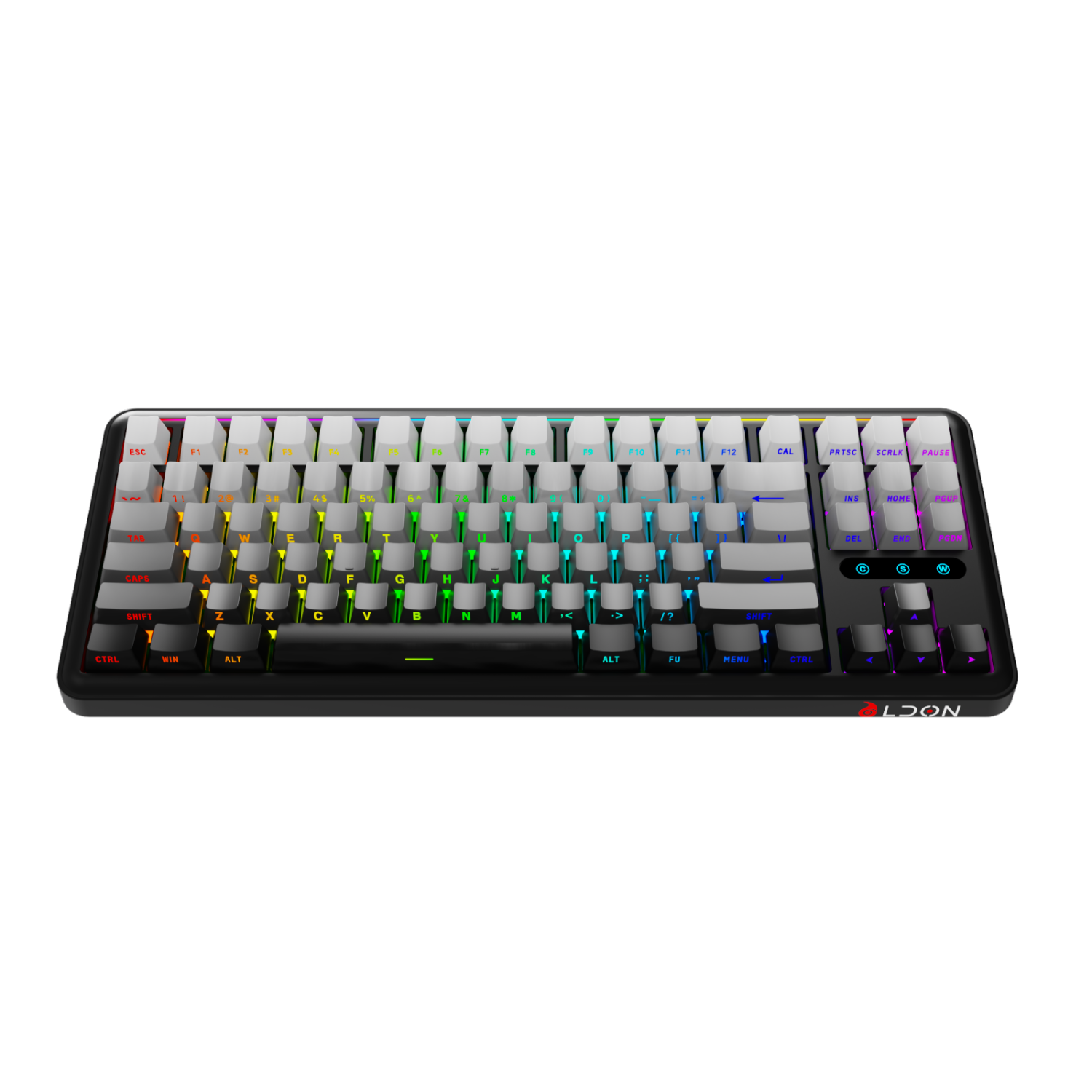 LX87 third-generation analog 75% mechanical keyboard rechargeable PBT keycap hot swappable RGB backlit 87 key gaming keyboard