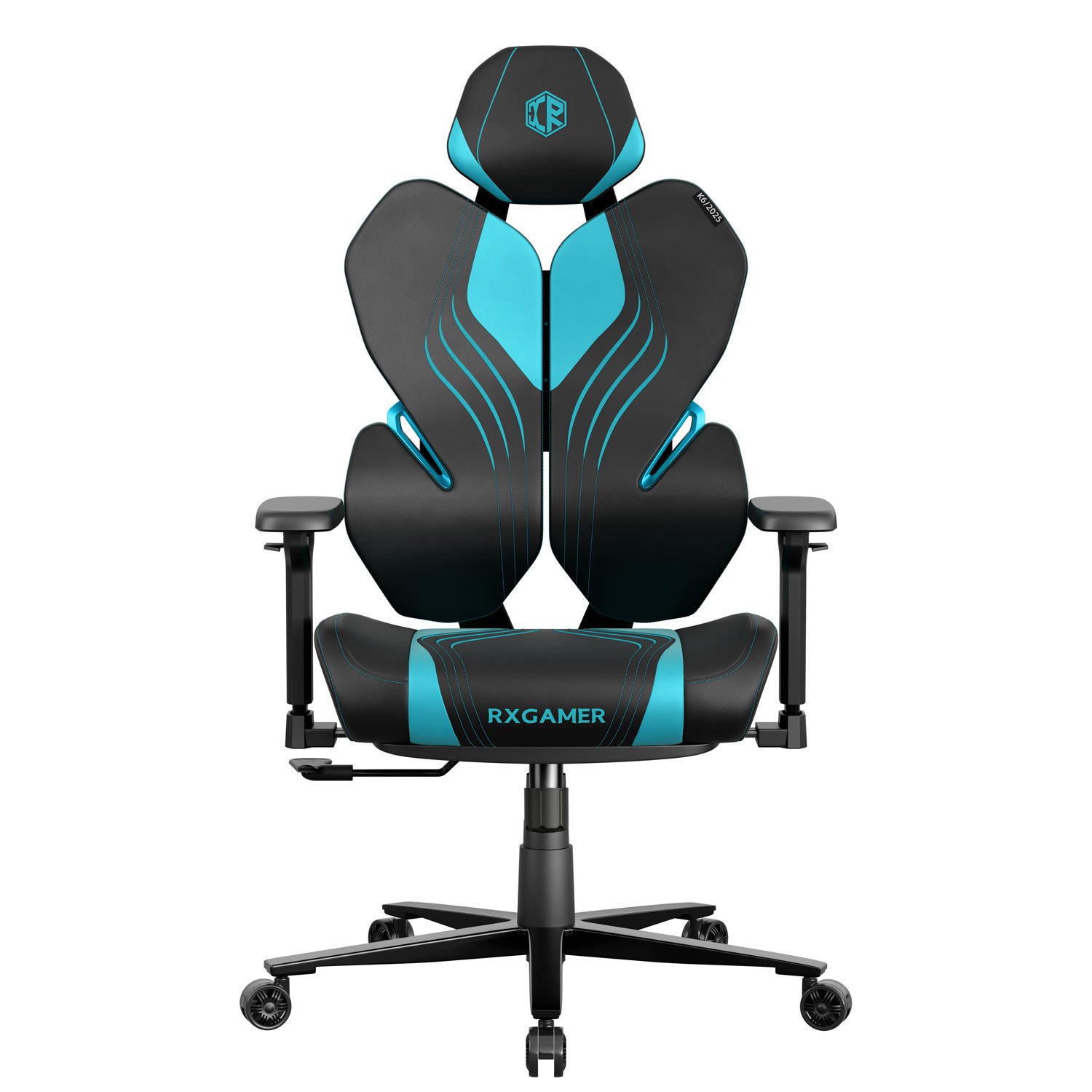 Customized personalized design game chair with your logo printed, high-quality ergonomic swivel chair with 3D adjustable armrests and 4-level adjustment function