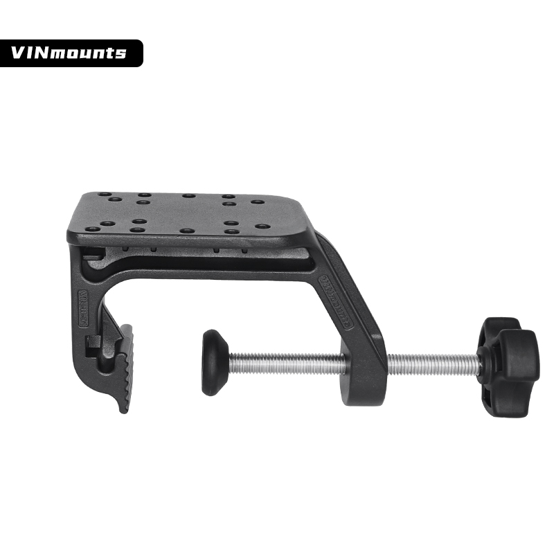Super U clamp heavy-duty desk clamp base for kayaking, Jon boat, pontoon boat, and bass boat VIN-U-01