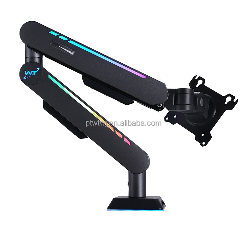 Mechanical arm Vesa monitor bracket 17-42 inches Rgb game lighting monitor arm bracket desk