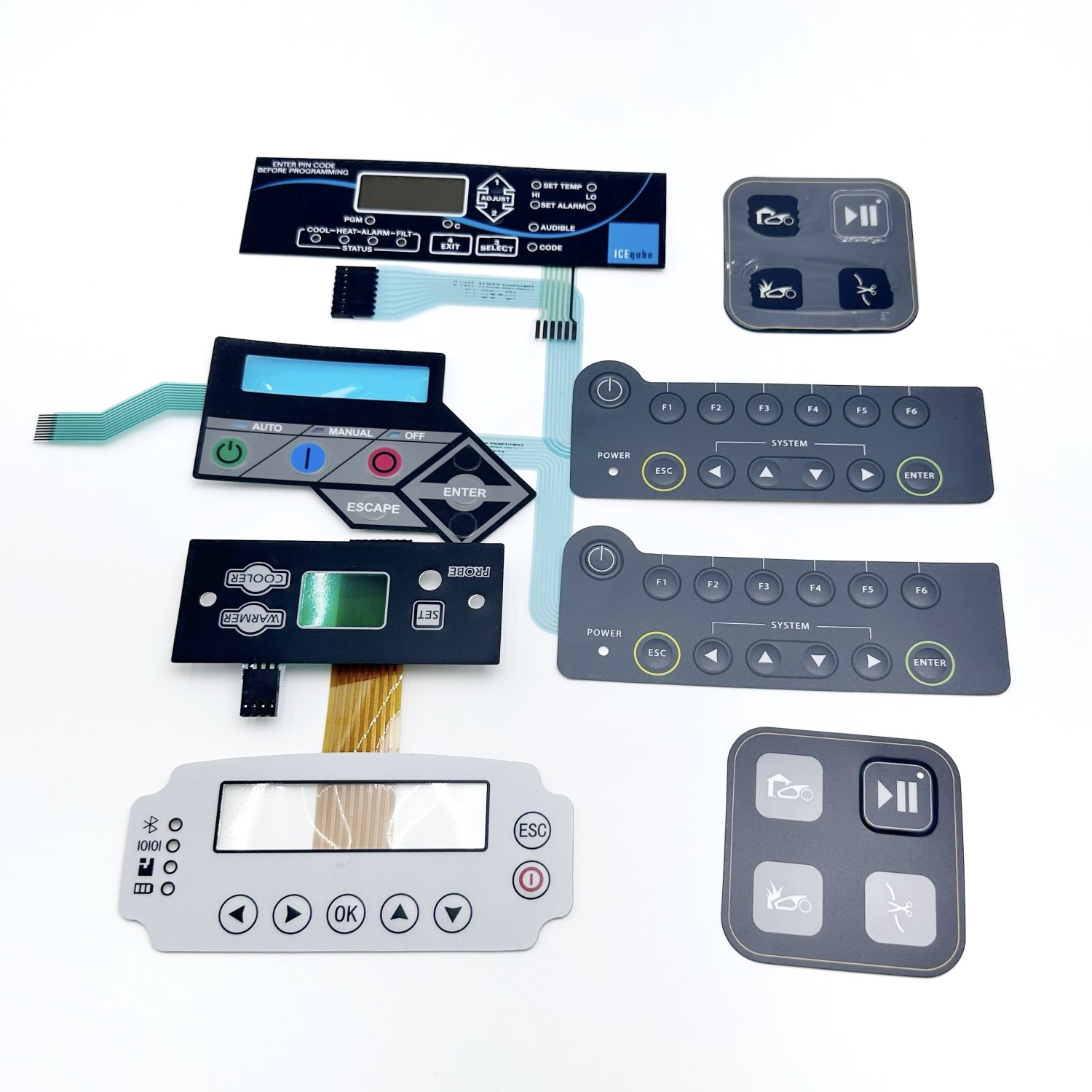 High quality customized silicone film switch manufacturer direct sales control buttons/keyboards electronic home appliances medical equipment