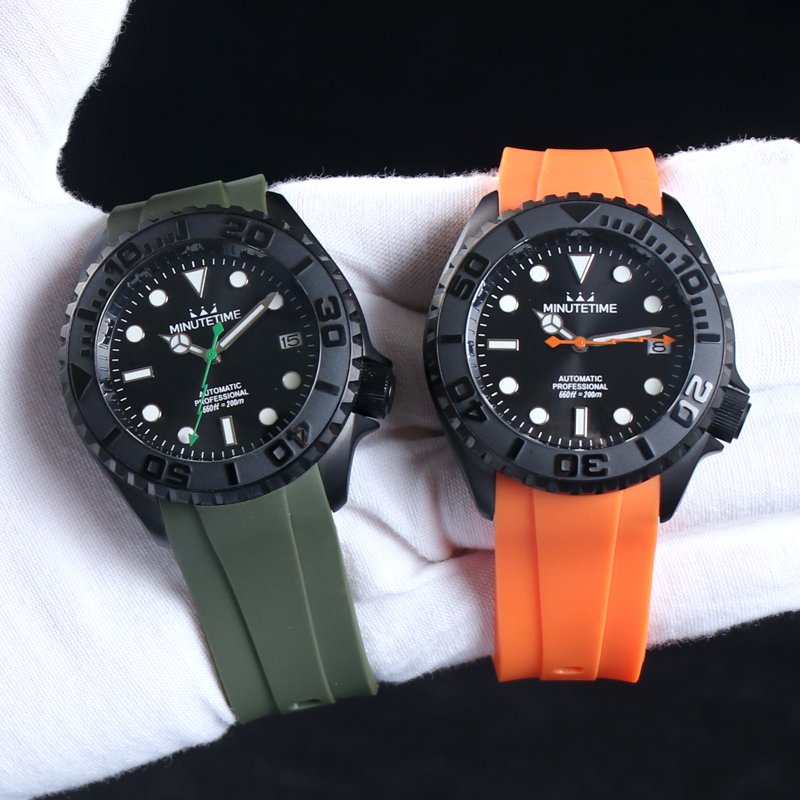 Minute customization SKX007 SKX009 NH35 watch luxury night light lightning hand automatic sports waterproof watch men's black